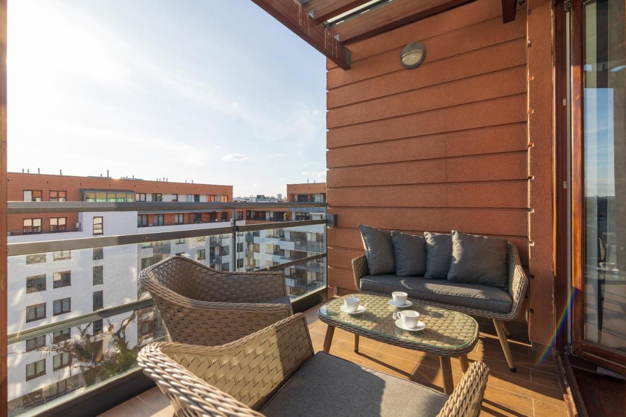 Mokotow Premium Apartment With Terrace Warschau Buitenkant foto