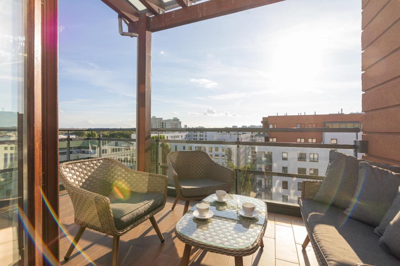 Mokotow Premium Apartment With Terrace Warschau Buitenkant foto