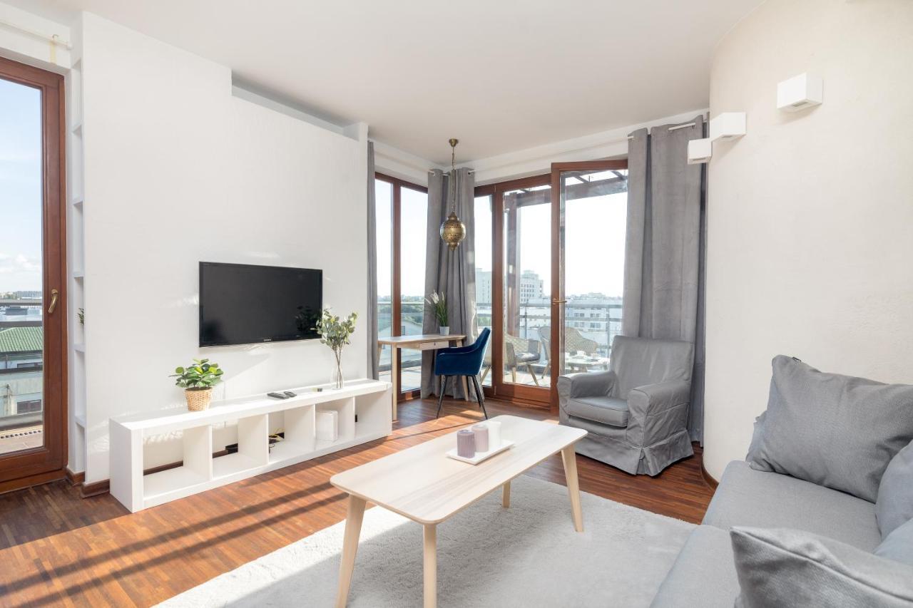 Mokotow Premium Apartment With Terrace Warschau Buitenkant foto