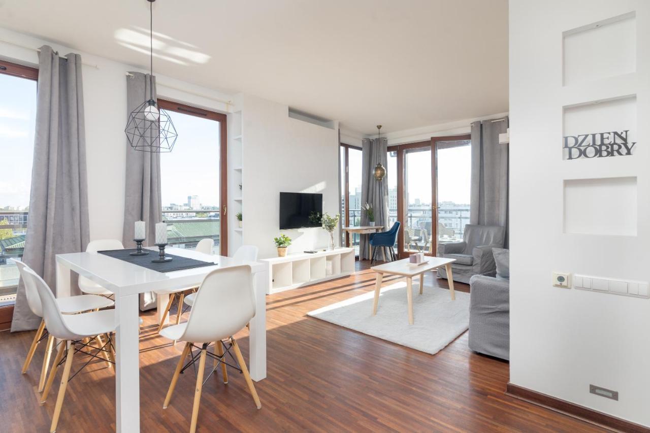 Mokotow Premium Apartment With Terrace Warschau Buitenkant foto