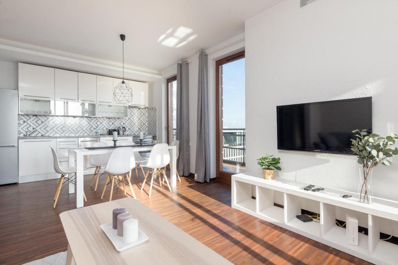 Mokotow Premium Apartment With Terrace Warschau Buitenkant foto