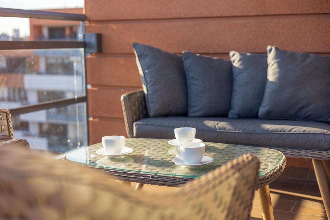 Mokotow Premium Apartment With Terrace Warschau Buitenkant foto
